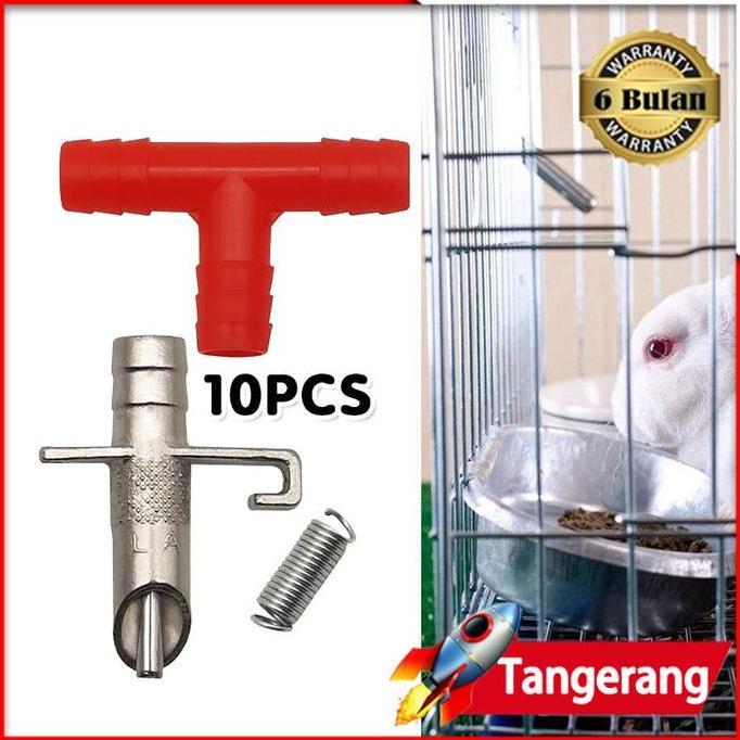 GARAVAR 10pcs Nipel Parallel / Nipel Parallel Kelinci / Nipel Parallel Hewan / Nipel Minum Kelinci