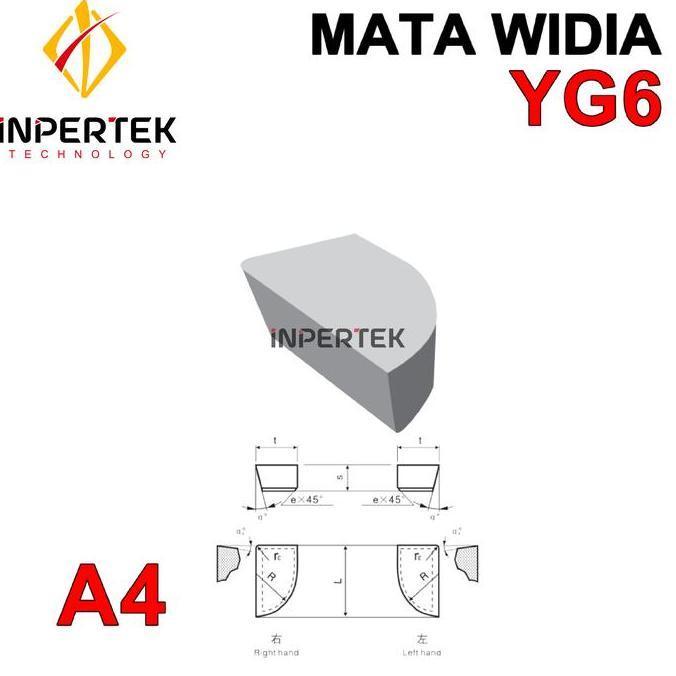 AKARA MATA WIDIA A420Z YG6 PAHAT BUBUT CARBIDE A 420 Z YG 6 CEMENTED BRAZED