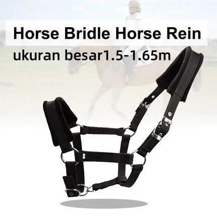 MANAZY Tali Kekang Kepala Kuda Besar 1,5-1,65m / Tali Kekang Rambut Kuda / Tali Kekang Rambut Kuda /