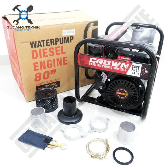 SAVAN Water Pump 3" CROWN CDP80 SOLAR DIESEL Mesin Waterpump Alkon Pompa Air