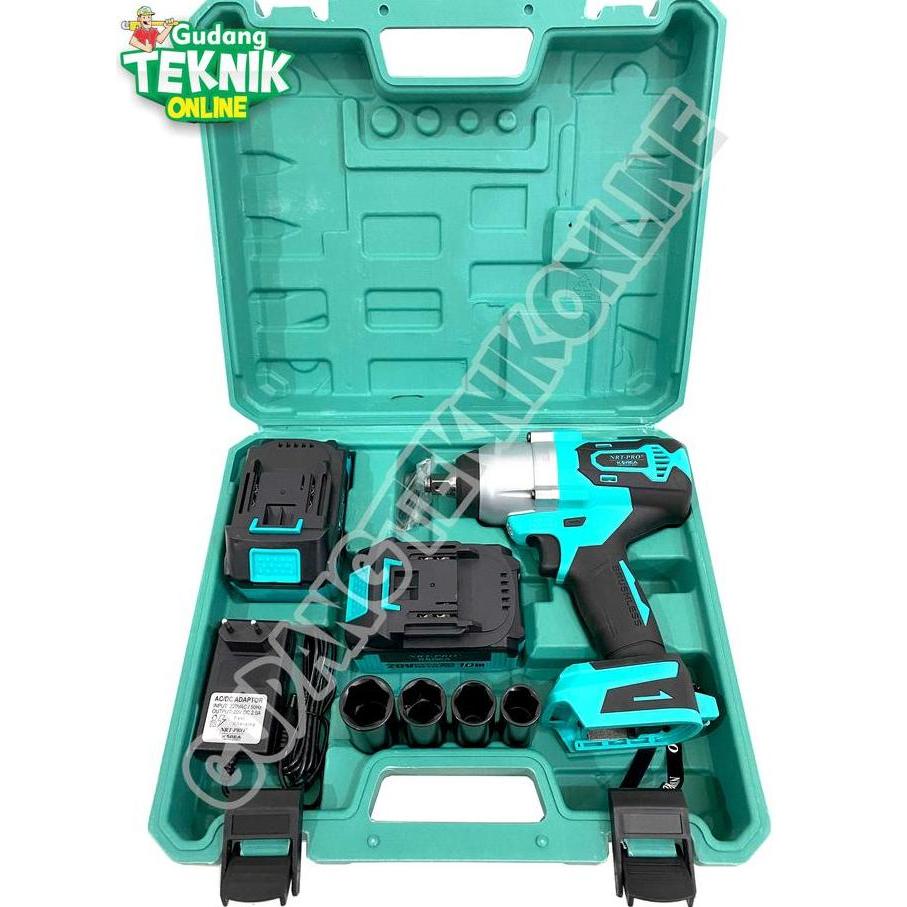 XERANA IMPACT WRENCH TX65 NRT PRO 20V CORDLESS / Mesin Pembuka Buka Pengencang Baut BATERAI BATERY 2