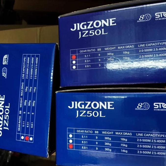 Reel Jigging Oh Ryobi Jigzone Jz 50L Left Handle Biru