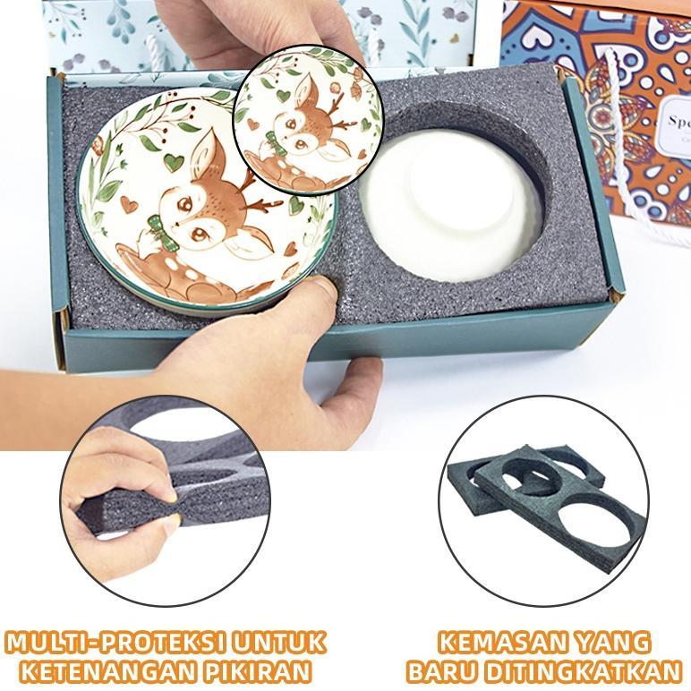 Diskon Earise Hadiah Festival Musim Semi Hadiah Festival Musim Semi Japanese Bowl Set Mangkok Set Pr
