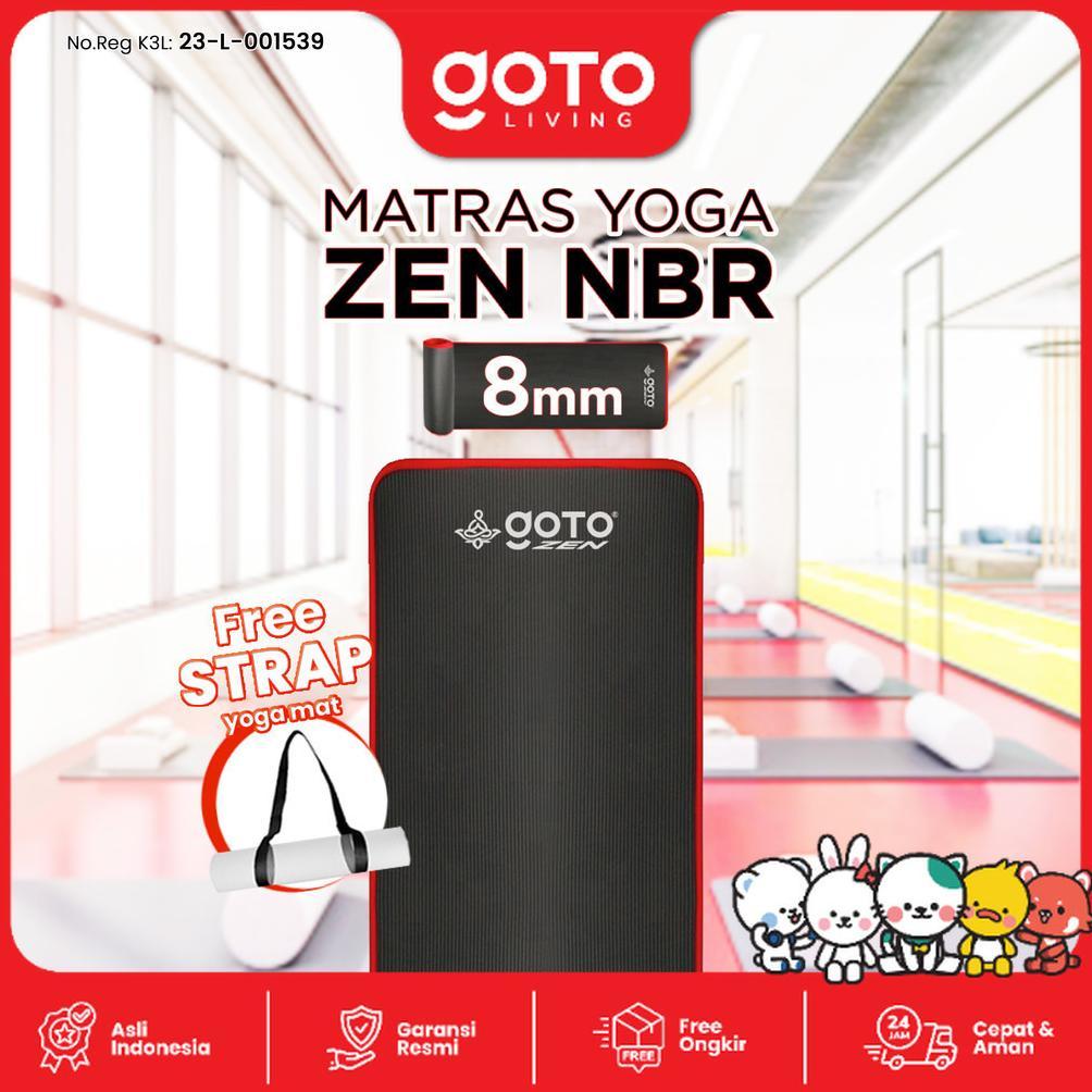 RECOMMENDED Goto Zen NBR Yoga Mat 8mm Matras Olahraga Poundfit Anti Slip Tebal