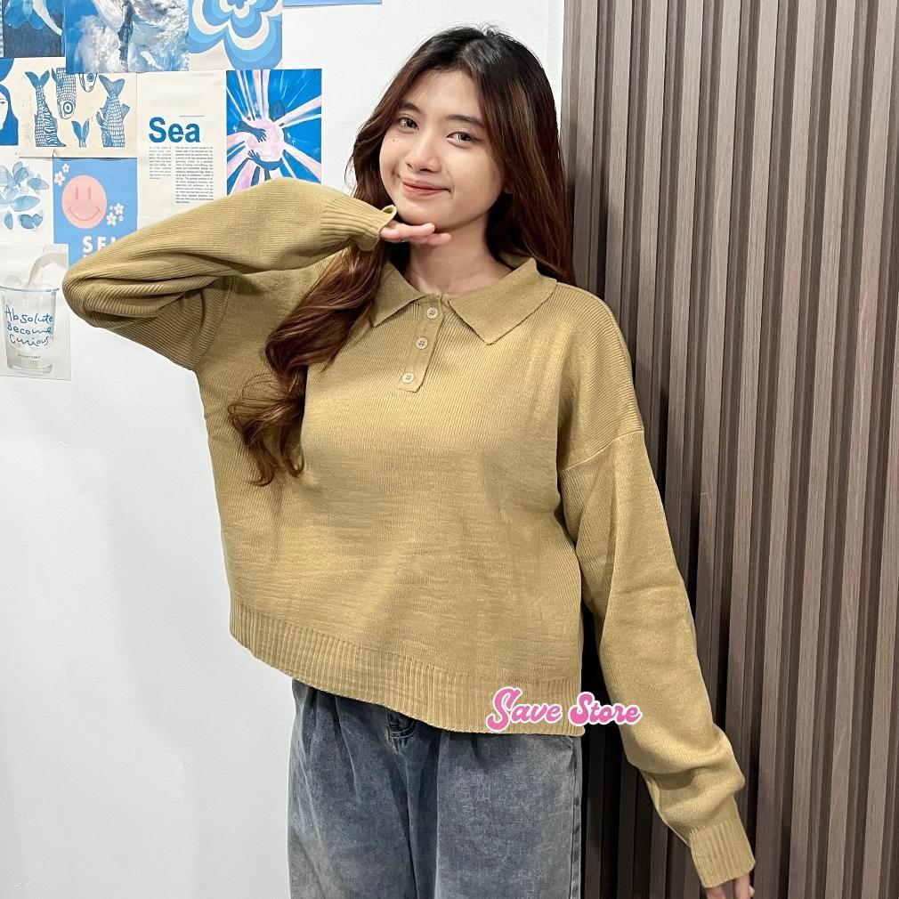 Disc Enzy Sweater Korean Style Atasan Sweater Rajut