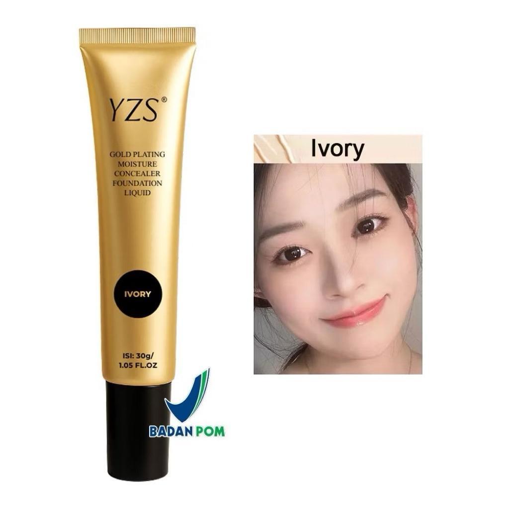 (Bpom)Yzs Foundation Makeup Penutup Pori Pori Dan Bekas Jerawat Glowing Tahan Lama Waterproof