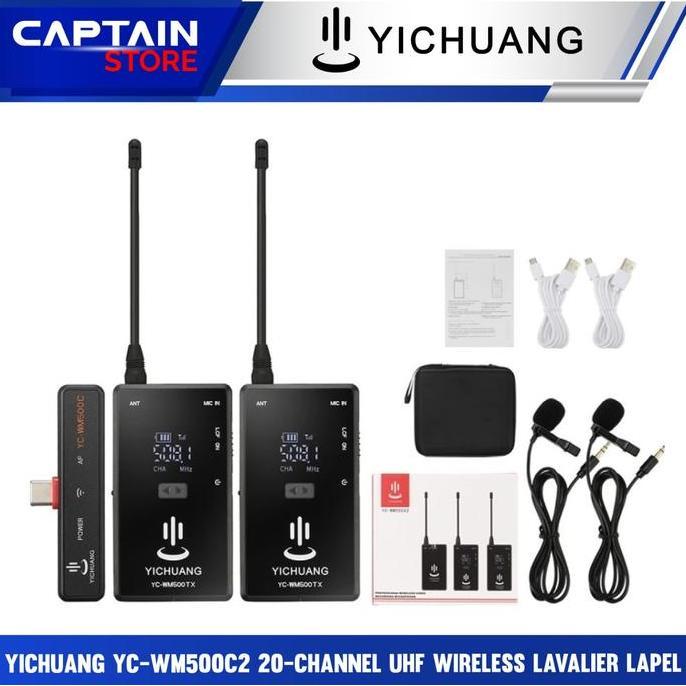 TERLARIS YICHUANG YC-WM C2 20-CHANNEL UHF WIRELESS LAVALIER LAPEL
