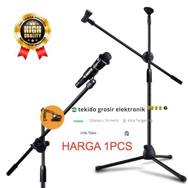 Tripod Mic / Stand Mic Lantai Tripod Holder Stand Microphone Mikrofon Terbaik