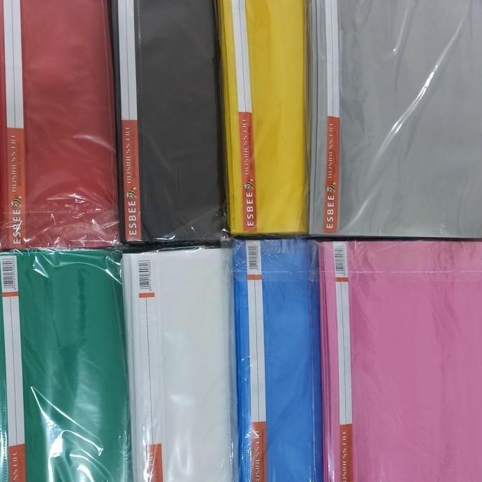 selusin ada kantong snelhecter map plastik F4 business file