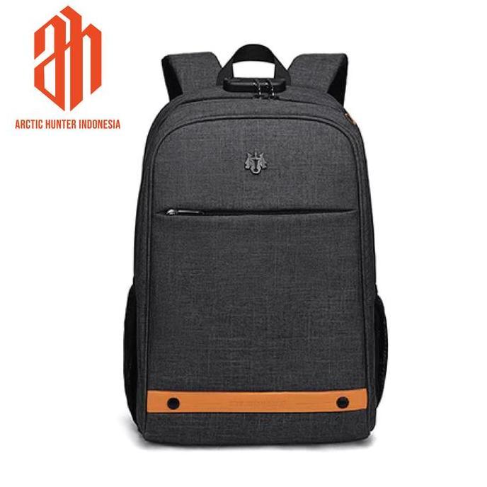 NEW ARCTIC HUNTER GB00375 TAS LAPTOP GOLDEN WOLF RANSEL ANTI-DENGAN KUNCI ORI