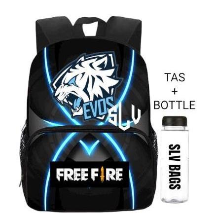 NEW TAS SEKOLAH ANAK LAKI LAKI EVOS FREE FIRE TERBARU FF GAMING KARAKTER ORI
