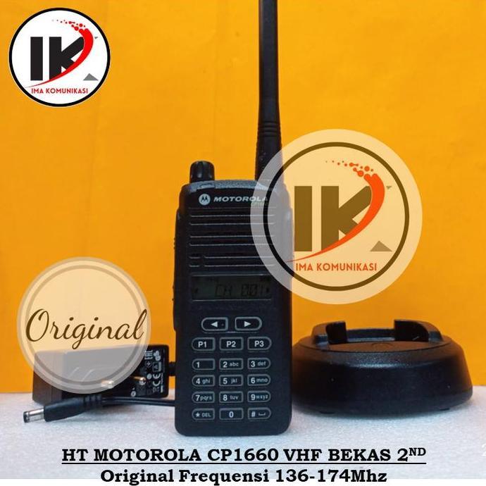 TERLARIS HT BEKAS MOTOROLA CP1660 VHF