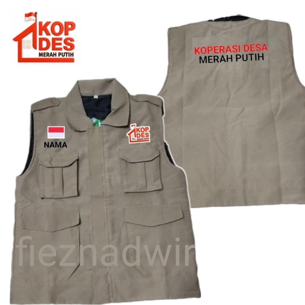 Free Ongkir Rompi Kopdes Merah Putih Rompi Koperasi Desa Merah Putih