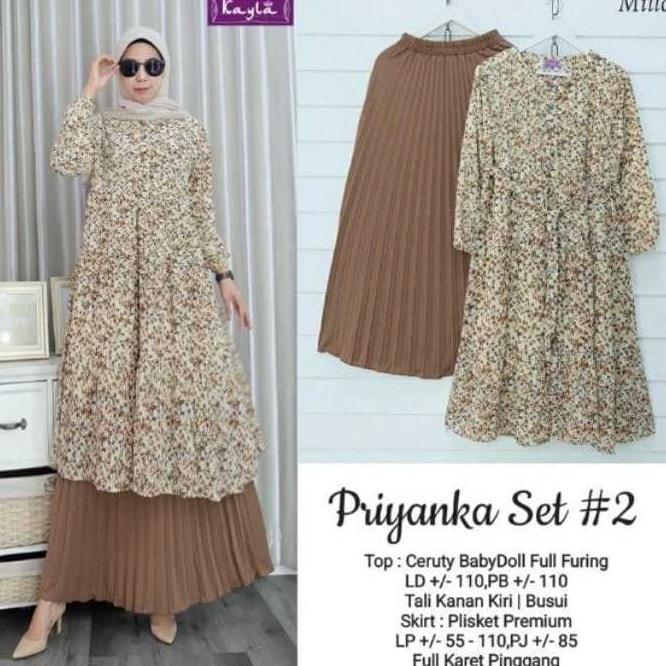 VALUE PACK oneset dress milenial Setrok polo shirt setelan gamis wanita Muslimah Long Tunik luna top