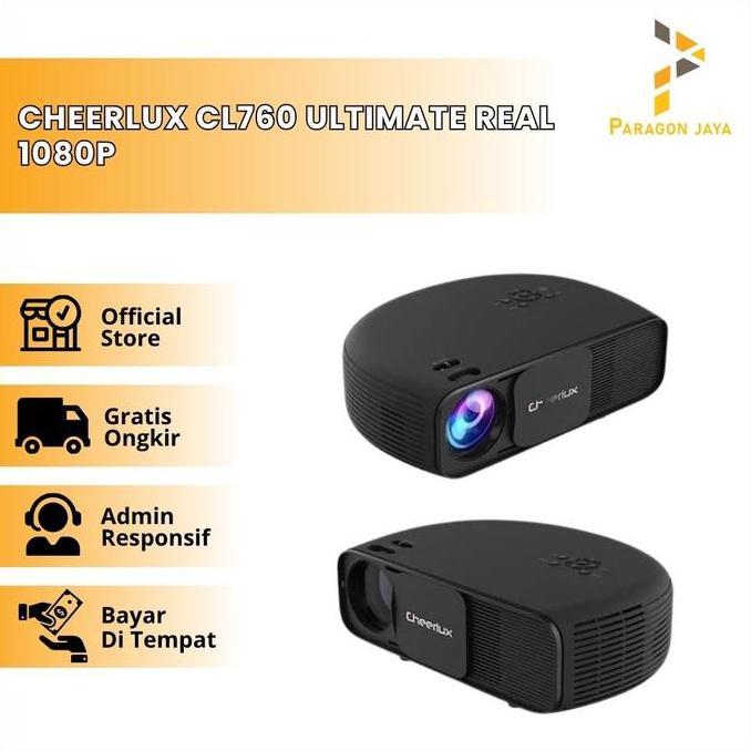 TERMURAH - Cheerlux CL760 Proyektor 3600 Lumens + TV Tuner Projector Home