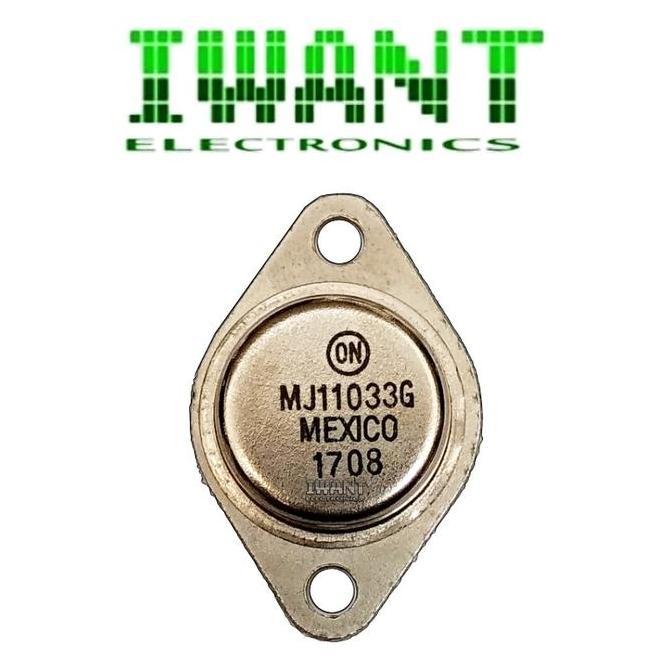 NEW MJ11033 MJ11033G TRANSISTOR PNP 50 A 120VOLT 300WATT TO-3 MJ 11033