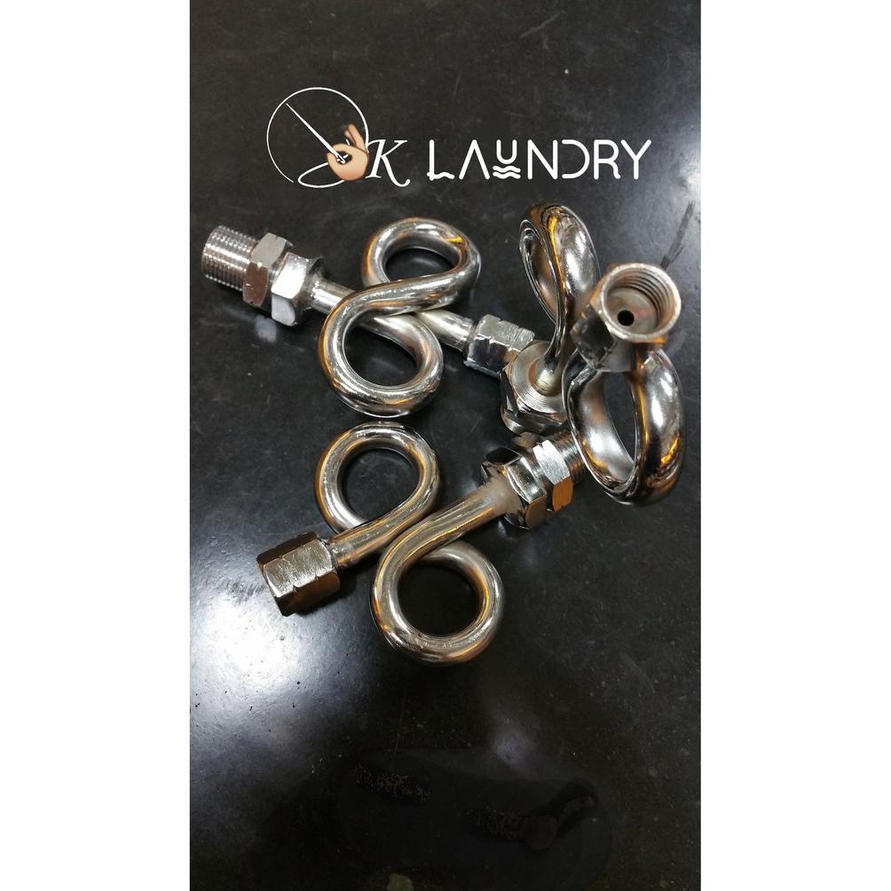 Kran Angka 8 Siphon Manometer Tabung Steam Boiler Setrika Uap Nagamoto
