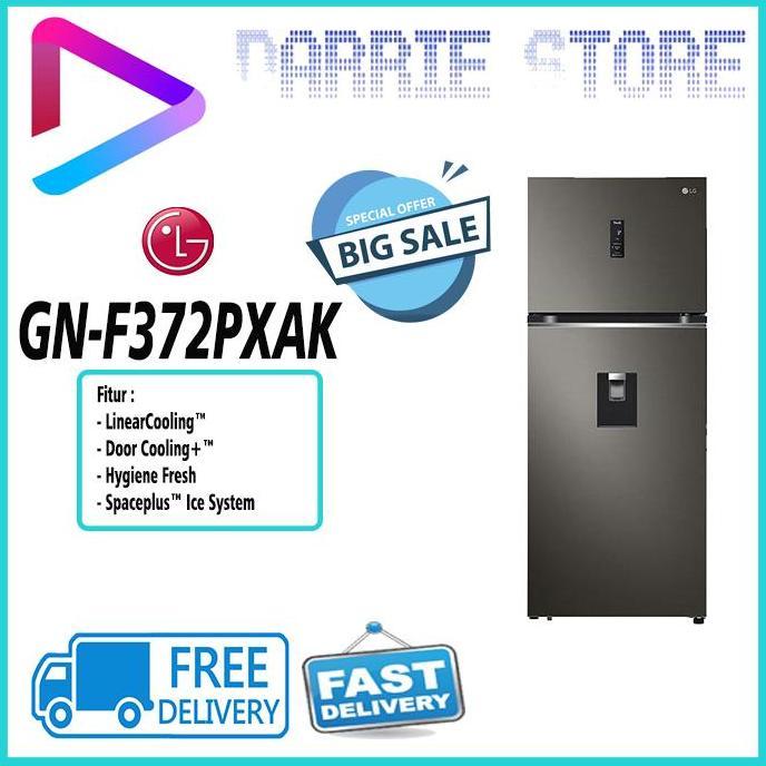 LG GN-F372PXAK KULKAS 2 PINTU GNF372PXAK GNF372 GN-F372 372PXAK