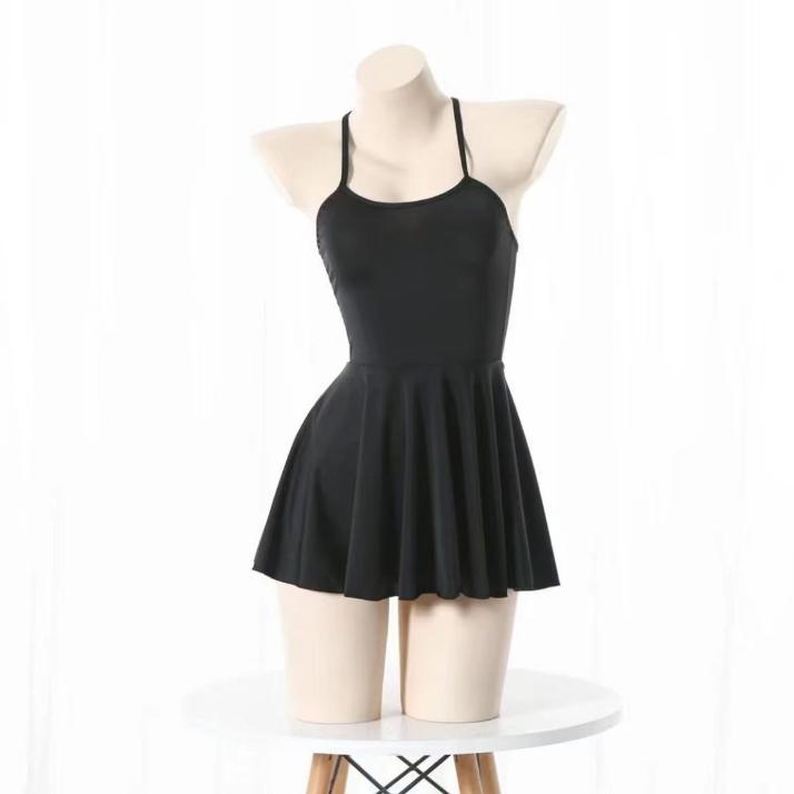 Harga Miring Loveme Lingerie Sexy Suspender Tipe-A Rayuan Ketat Backless Dress Set Tanpa Cd 1235