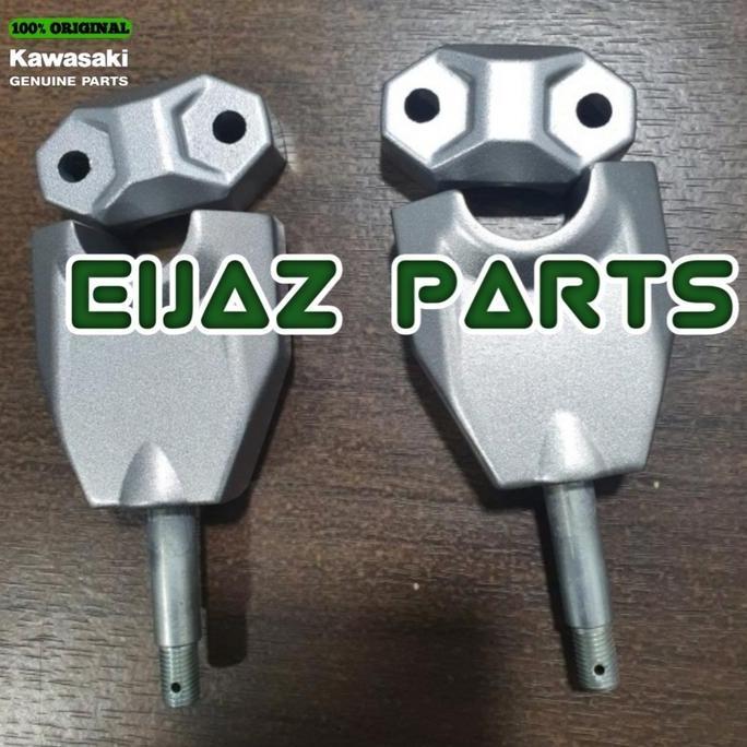 raiser dudukan stang setang warna silver klx 150 bf orinal kawasaki