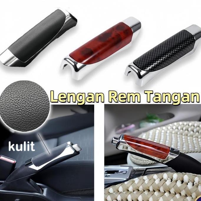 COVER REM TANGAN INTERIOR MOBIL KARBON COVER HAND BRAKE SELONGSONG REM TANGAN MOBIL/AKSESORIS MOBIL 
