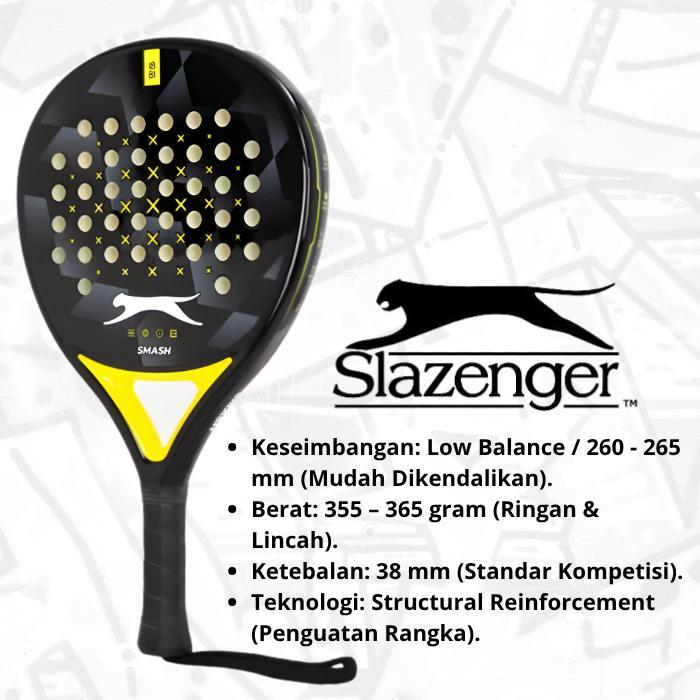 Raket Padel Slazenger Smash Padel Racket Original Graphite Black Blue