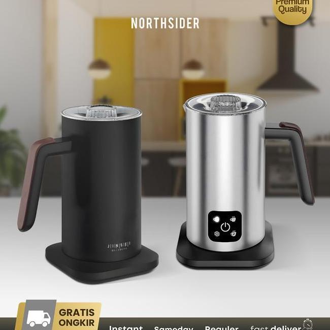 Milk Frother Steamer Susu Elektrik Otomatis Panas Dingin 350Ml Mf350