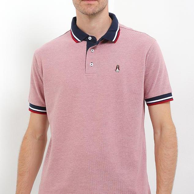 Hush Puppies Kaos Polo Pria Vlad Pink