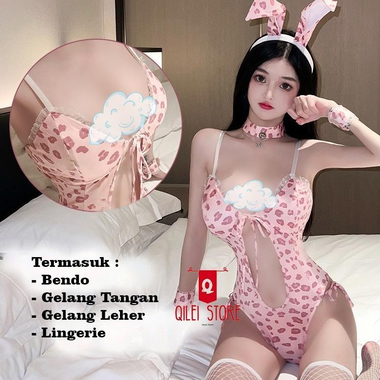 Saless Lingerie Sexy Hot Binal Cosplay Costume Leopard Kelinci Seksi