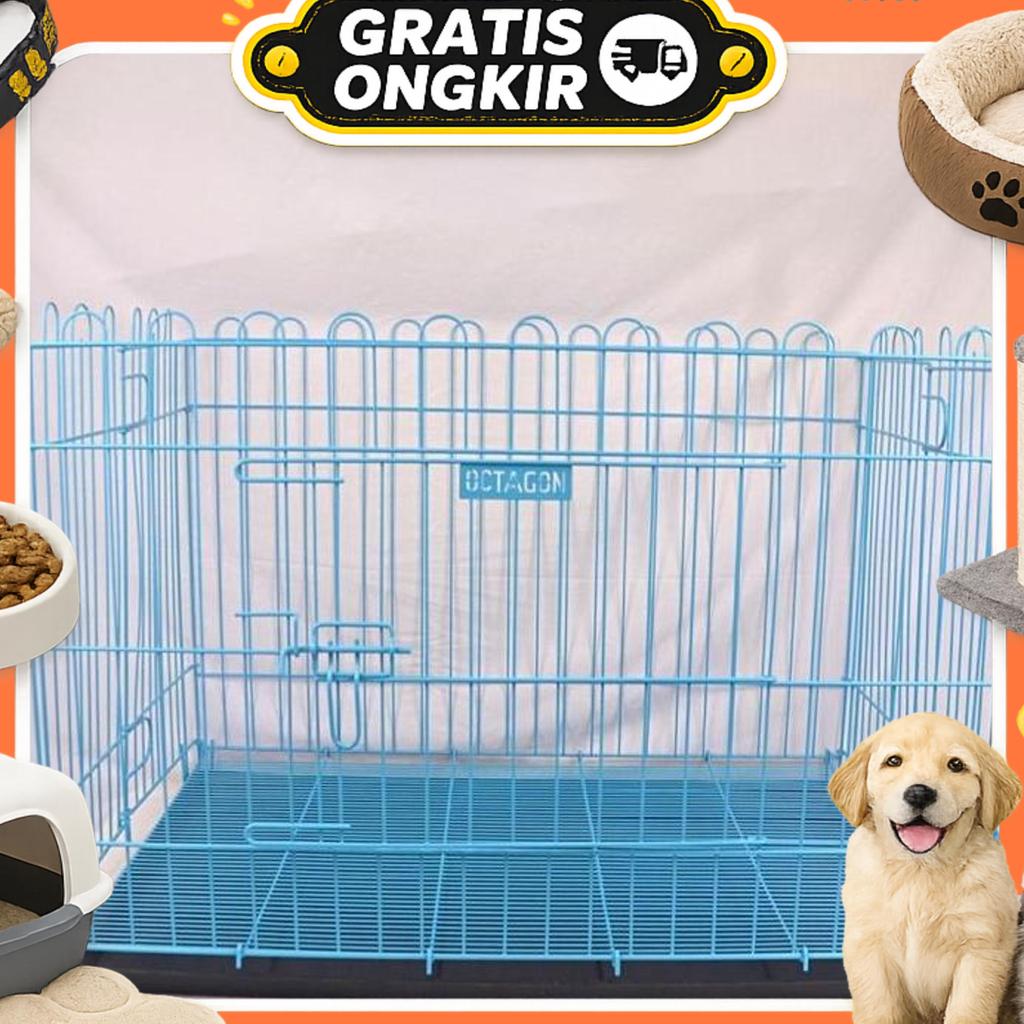 Kandang Octagon A300 Anjing Kucing Kelinci - Pet Cage Impor - Terbuka