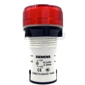3Sb6216-6Aa20-1Aa0 - Compact Pilot Light 22 Mm - Led 220V Ac - Red Harga Khusus