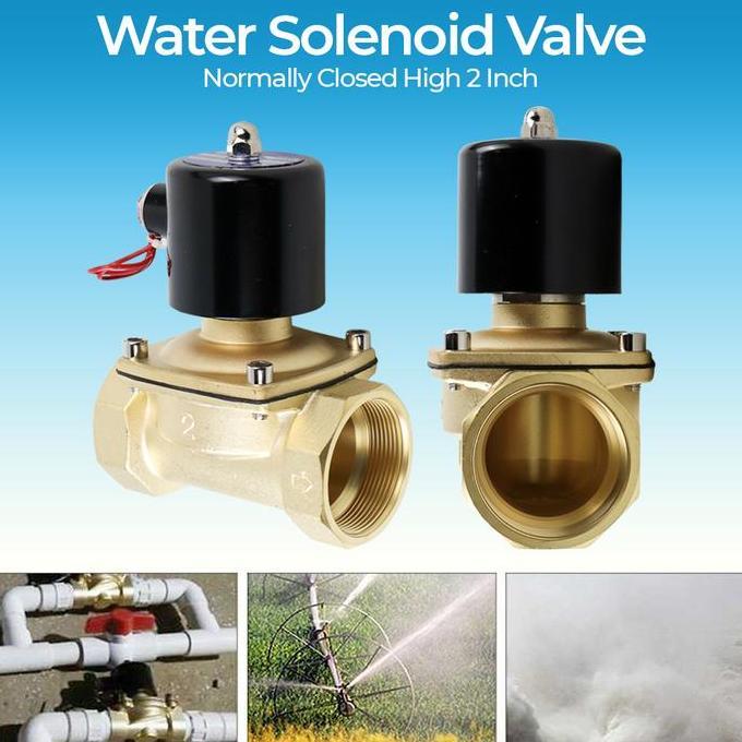 Solenoid Valve 2Inch Elektric Solenoid Valve Normally Closed High 2 Inch 220V Water Valve
