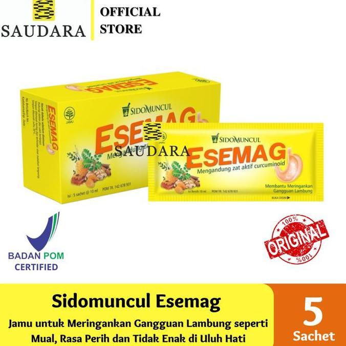 Sidomuncul Esemag (5 Sachet) - Obat Maag, Asam Lambung