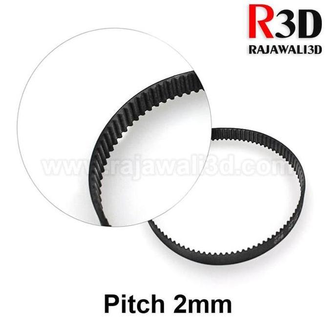 Timing Belt GT2 Lebar 6mm Close loop gigi 150T L 300 mm