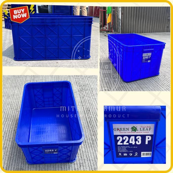 (Best Saller) Green Leaf - Kontainer Industri 2243 P Container Box Rapat Bak Industri Bak Tahu Kode 