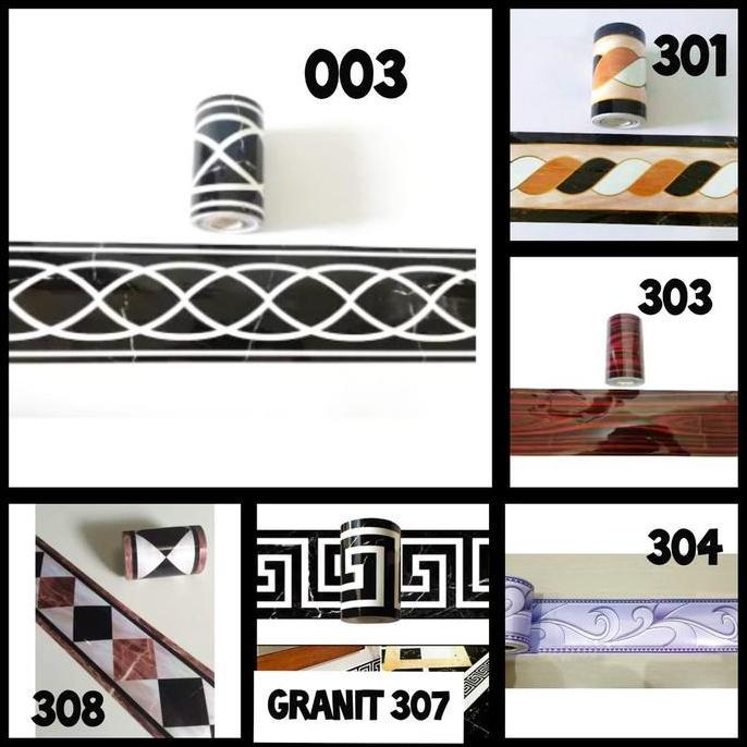 Border Lantai Stiker Lantai Uk 10Cm X 10 Meter Motif Granit 002