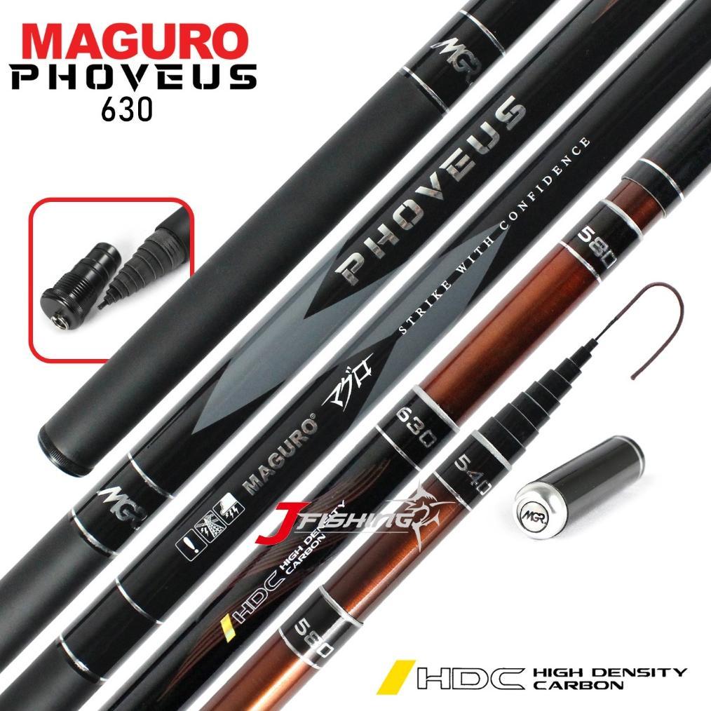 Joran Tegek MAGURO PHOVEUS | 360 s/d 630 | Carbon Keiryu | Zoom Pole | Original Maguro