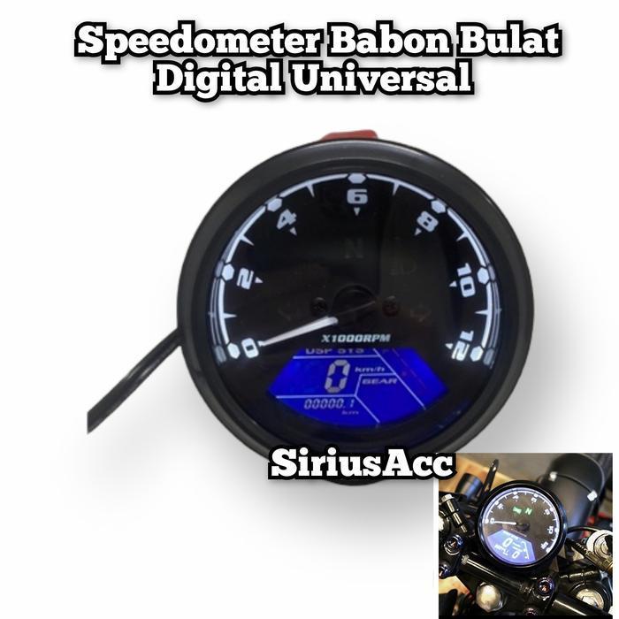 SPEDOMETER BABON SPEEDOMETER BABON SPEEDOMETER BULAT LED UNIVERSAL ORIGINAL DAN TERPERCAYA