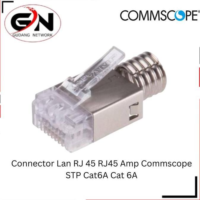 HARGA DISC - Connector Lan RJ 45 RJ45 Amp Commscope STP Cat6A Cat 6A