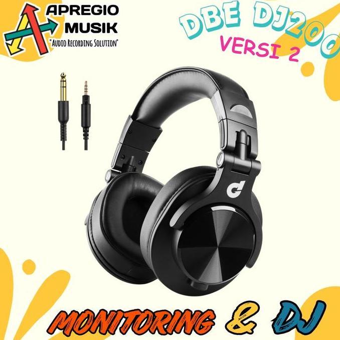 HARGA DISC - dbE DBE DJ200 DJ 200 V2 versi 2 High Quality DJ Headphone for monitoring recording and 