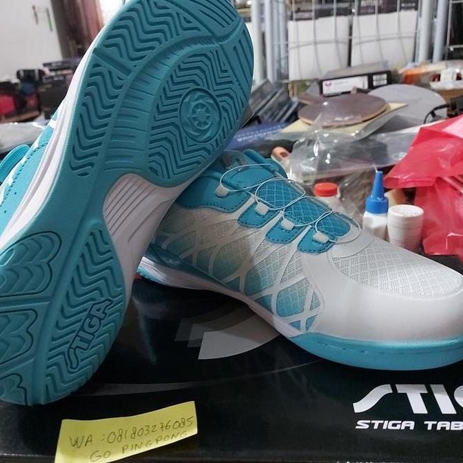 sepatu pingpong stiga (boa system)