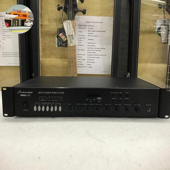 STUDIO MASTER ISMA 150 - mp3/tuner amplifier, mixing amplifier