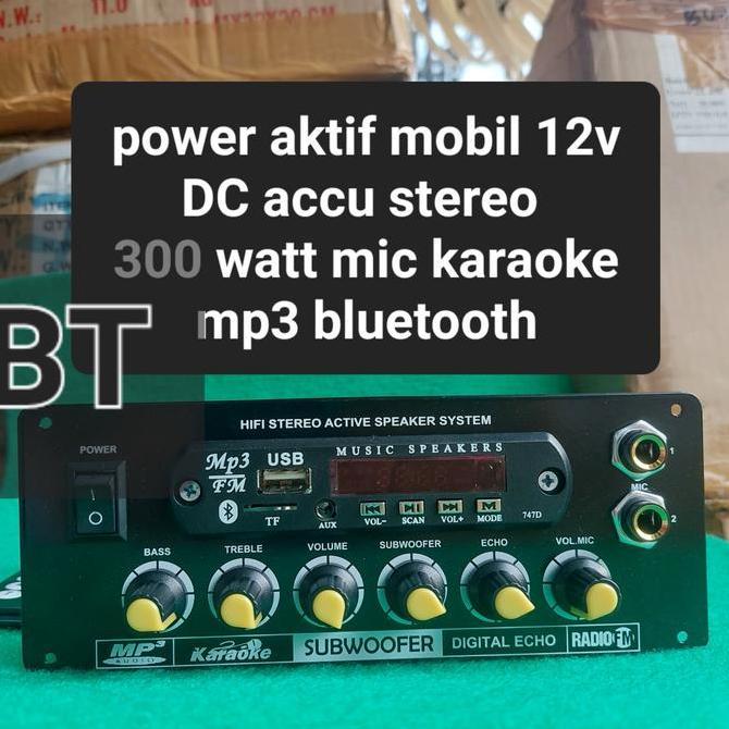 DMS 650 MP3 BLUETOOTH POWER AMPLIFIER MOBIL STEREO 300W ACCU 12V DC AMPLI ACCU 12V MOBIL CAR STEREO 
