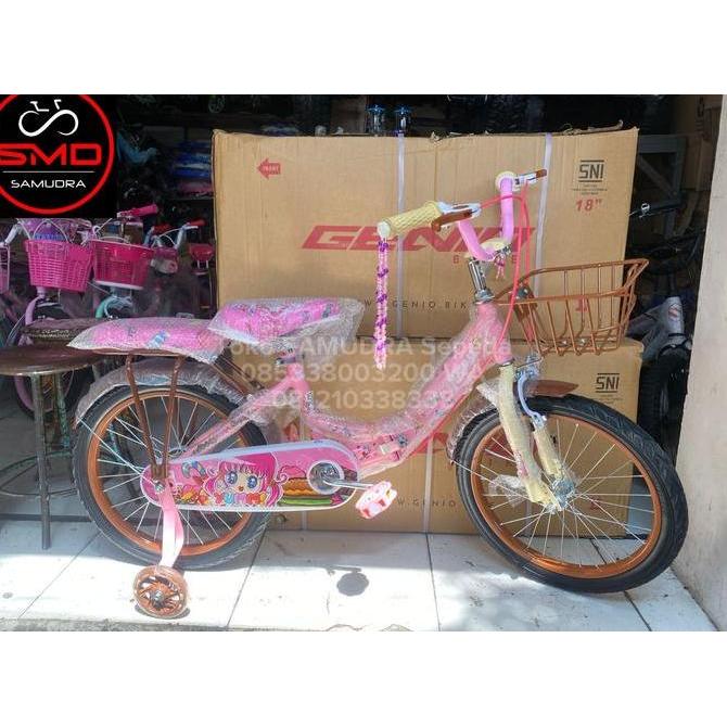 Sepeda Lipat Folding 12 16 18 United Genio Kids Yummi Keranjang Murah BDG
