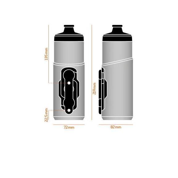 Botol Minum Sepeda - Fidlock Twist Bottle 600 + Bike Base - Black