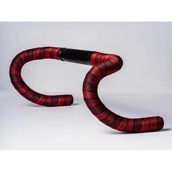 BTP POLY WOVEN BAR TAPE - BLACK/RED