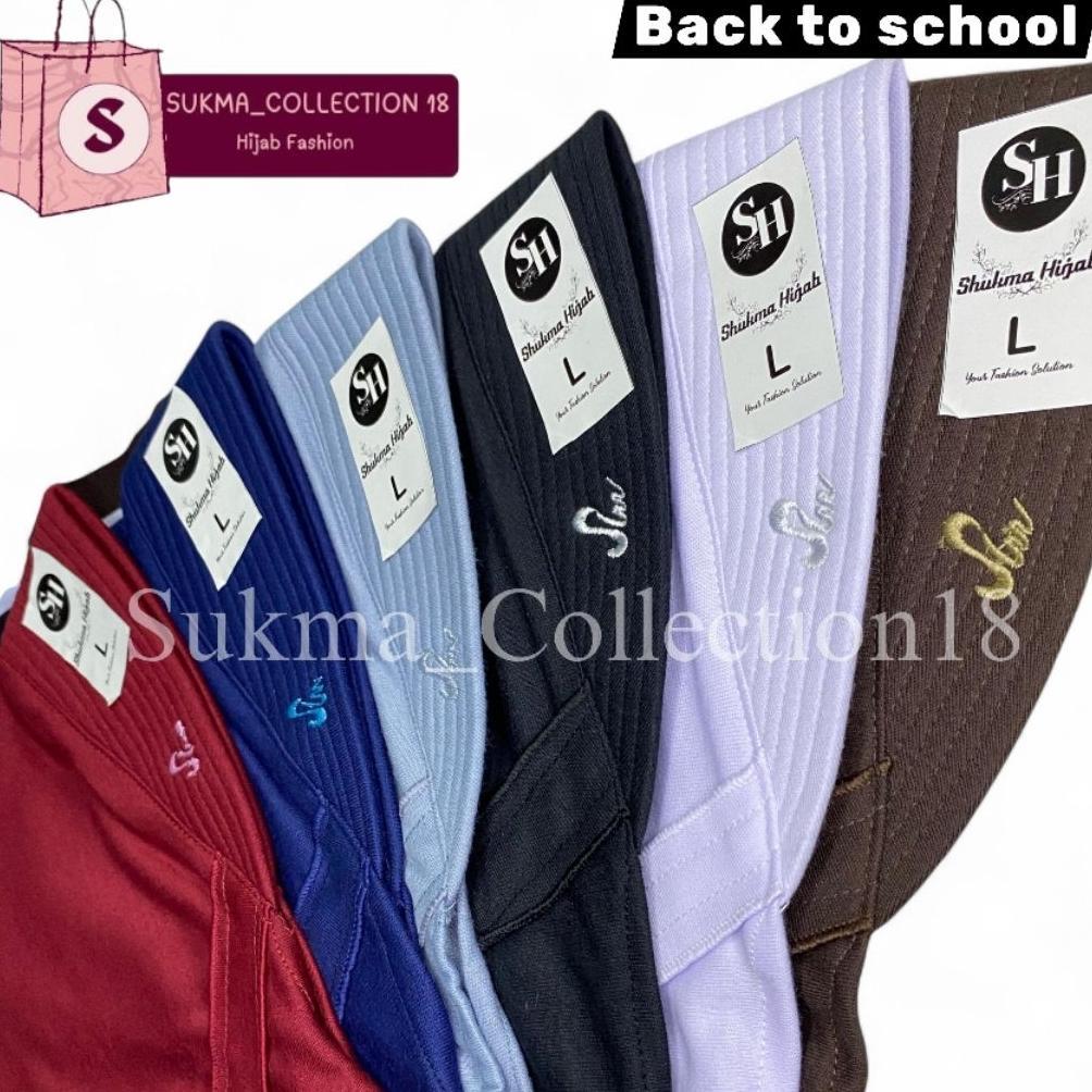 hot shukma hijab - kerudung rabbani kw model innova lx / jilbab sekolah pita tertutup / kerudung sek