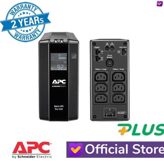 UPS APC Back UPS Pro BR 900VA, 6 Outlets, AVR, LCD Interface BR900MI