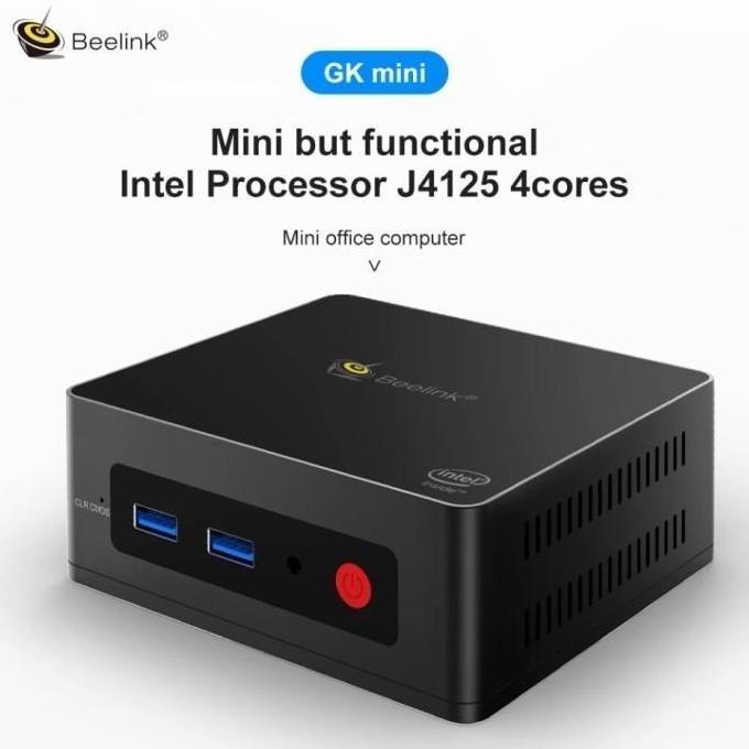 Beelink Mini PC GKmini J4125 8/256GB SSD Intel Gemini Lake Windows 11