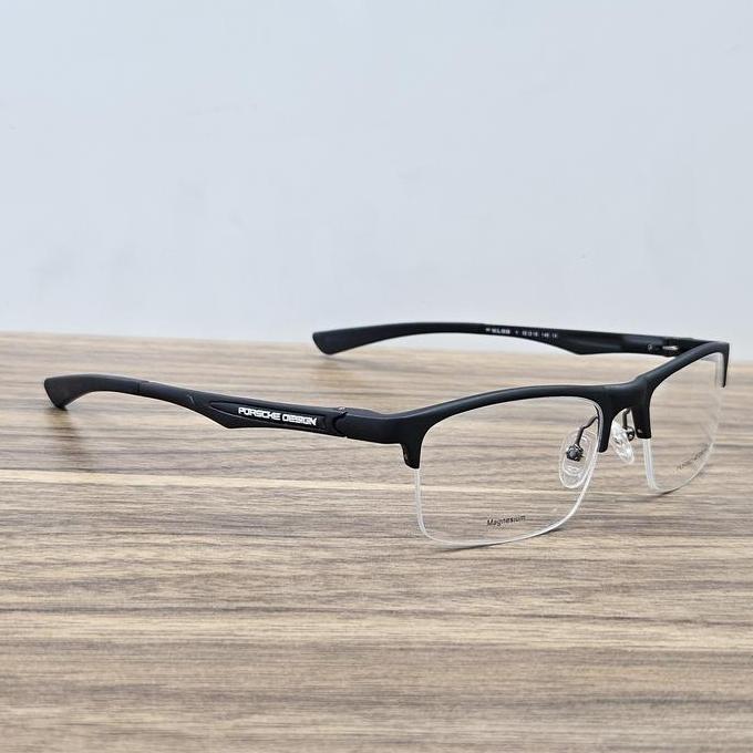 Sale Frame Kacamata Pria Wanita Half Frame Sporty Porsche Design P8199 Full Black Bluecromic Blueray